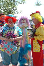 The Clowns Jazzy, Sugar Plum, and Sonshine 