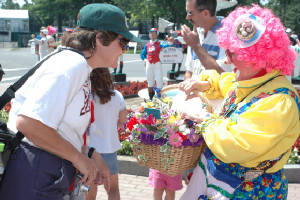 Mischeif the Clown at Saratoga Race Course 2005